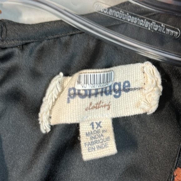 Anthropologie Porridge Black Puff Sleeve Open Back Floral Chiffon Dress Size 1X - Picture 8 of 16